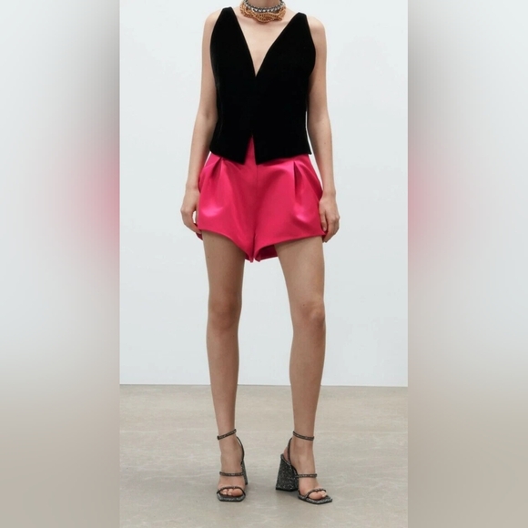 Zara Combination Velvet Vest - Picture 7 of 15